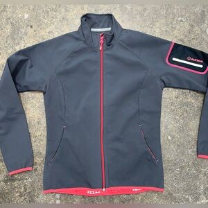 Women’s Sunice Performance Softshell Full Zip Jacket Pink Gray Size Small